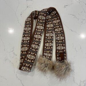 Hollister 2YK Brown Knitted Scarf